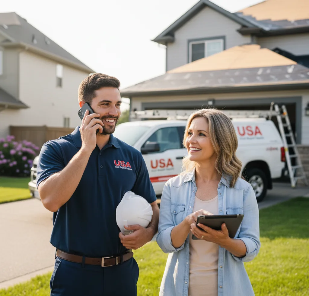 USA Roof Repair Experts customer support in Hartwick